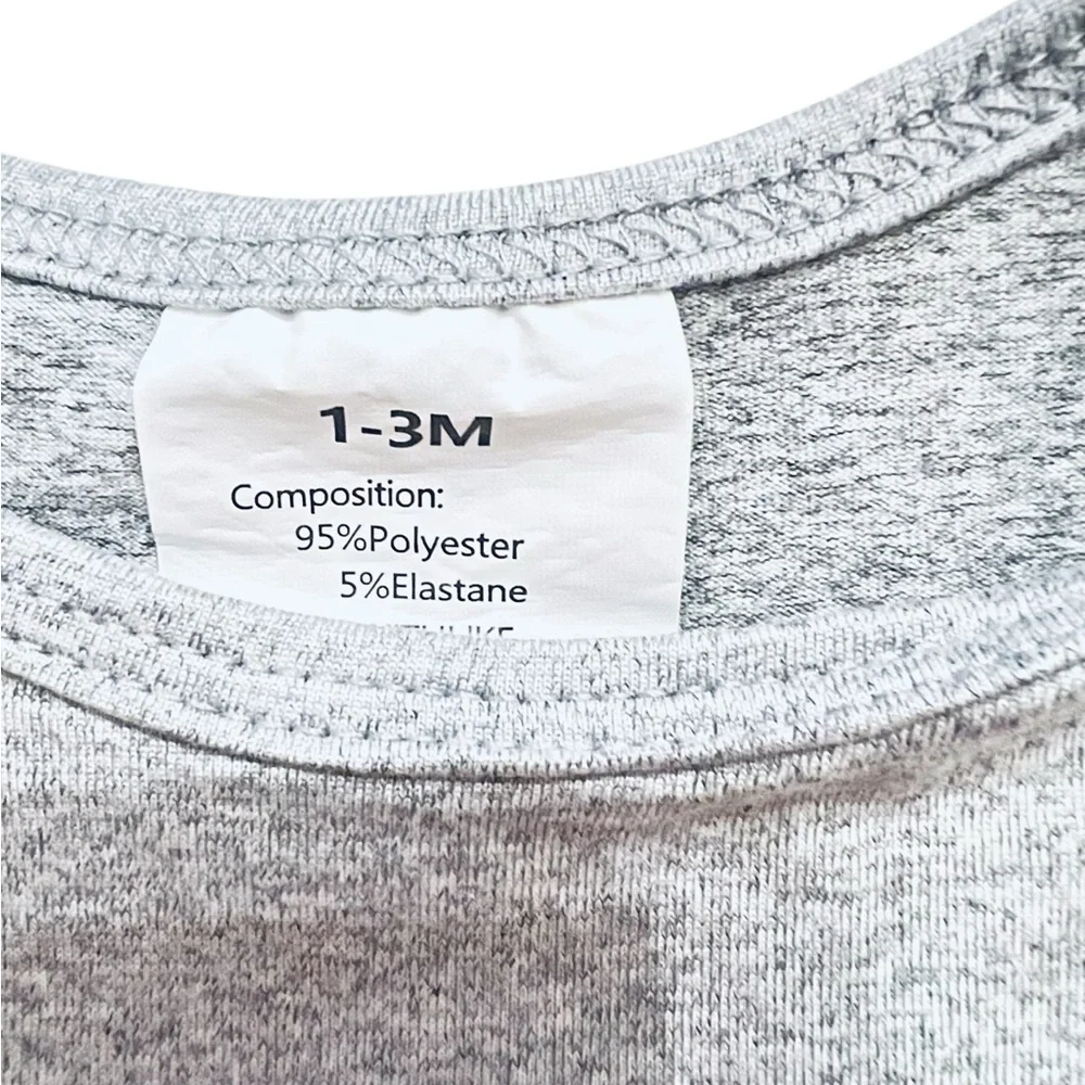 Gray Baby Onesie 1-3 month